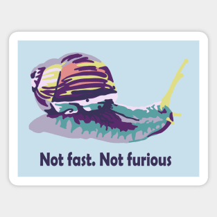 Not Fast Not Furious Snail Magnet